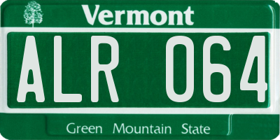 VT license plate ALR064