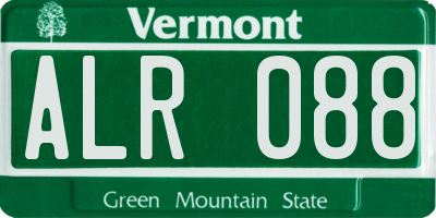 VT license plate ALR088