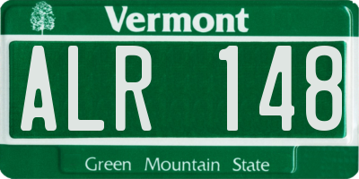 VT license plate ALR148