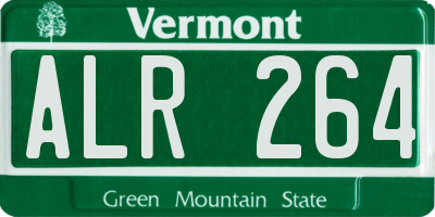 VT license plate ALR264