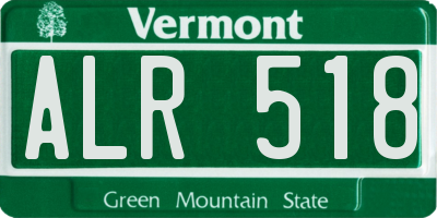VT license plate ALR518