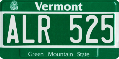 VT license plate ALR525