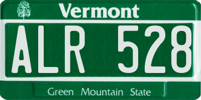 VT license plate ALR528
