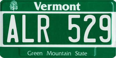 VT license plate ALR529