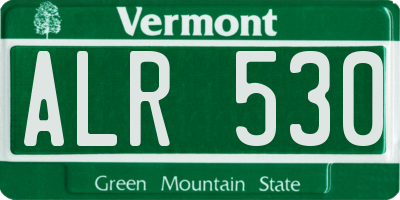 VT license plate ALR530