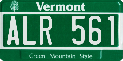 VT license plate ALR561