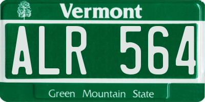 VT license plate ALR564