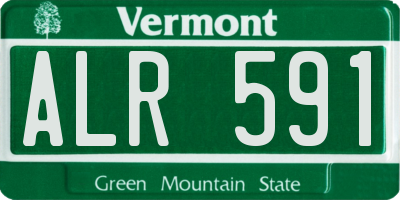 VT license plate ALR591