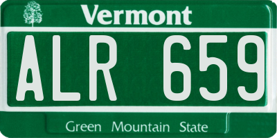 VT license plate ALR659