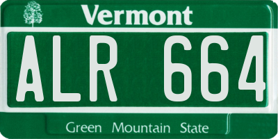 VT license plate ALR664