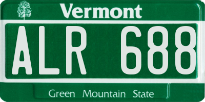 VT license plate ALR688
