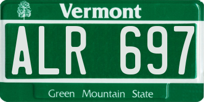 VT license plate ALR697