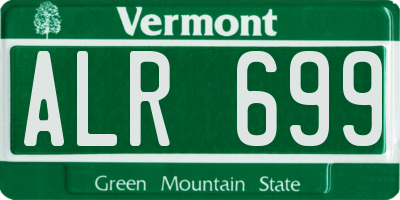 VT license plate ALR699