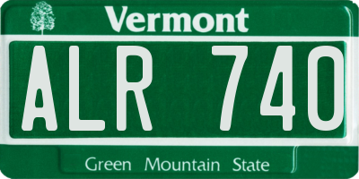 VT license plate ALR740