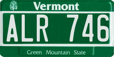 VT license plate ALR746