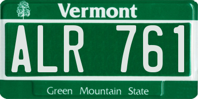 VT license plate ALR761