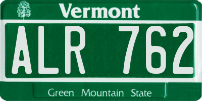 VT license plate ALR762