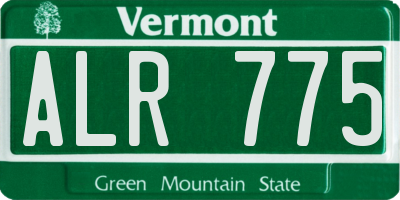 VT license plate ALR775