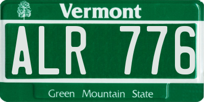 VT license plate ALR776