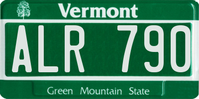 VT license plate ALR790