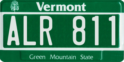 VT license plate ALR811