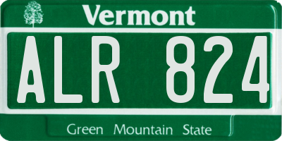 VT license plate ALR824