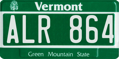 VT license plate ALR864