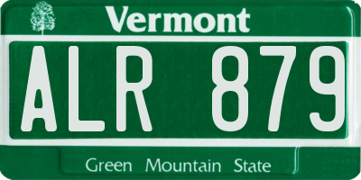 VT license plate ALR879