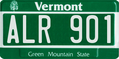VT license plate ALR901