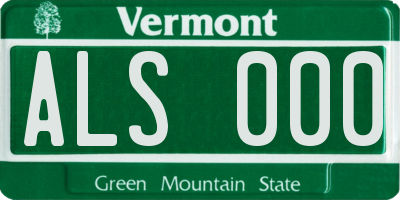 VT license plate ALS000