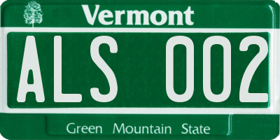VT license plate ALS002