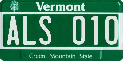 VT license plate ALS010