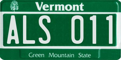 VT license plate ALS011