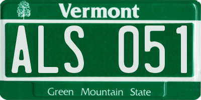 VT license plate ALS051