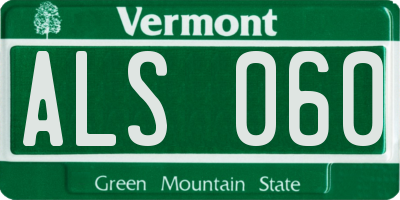 VT license plate ALS060