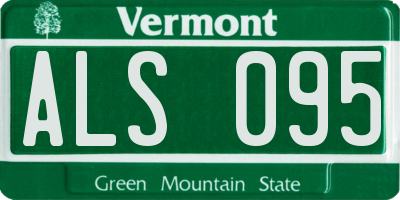 VT license plate ALS095