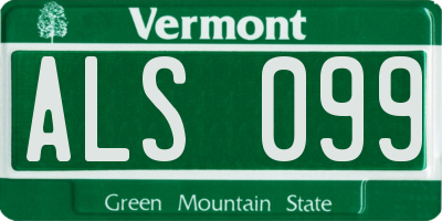 VT license plate ALS099