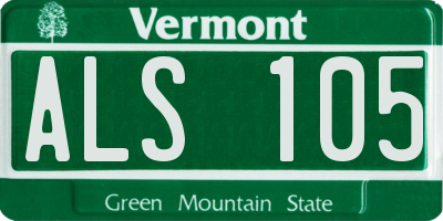 VT license plate ALS105