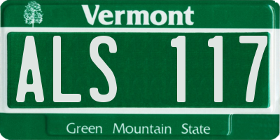 VT license plate ALS117