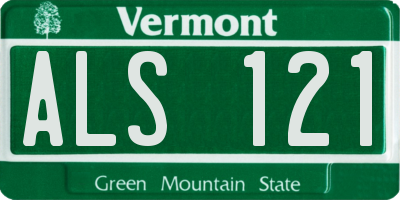 VT license plate ALS121