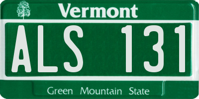VT license plate ALS131