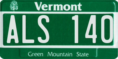 VT license plate ALS140