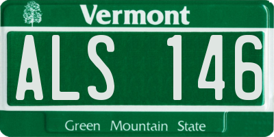 VT license plate ALS146