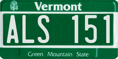 VT license plate ALS151