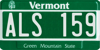 VT license plate ALS159