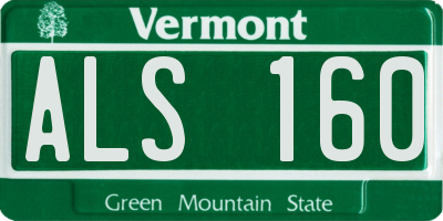 VT license plate ALS160