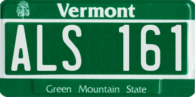 VT license plate ALS161