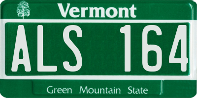 VT license plate ALS164
