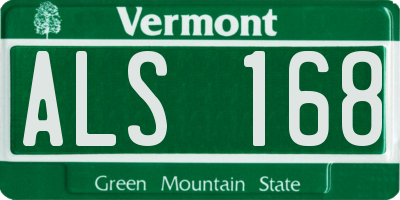 VT license plate ALS168