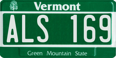 VT license plate ALS169